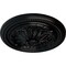 Ekena Millwork Wigan Ceiling Medallion, Hand-Painted Jet Black, 16"OD x 2 1/4"P CM16WGBLF - alternate 4